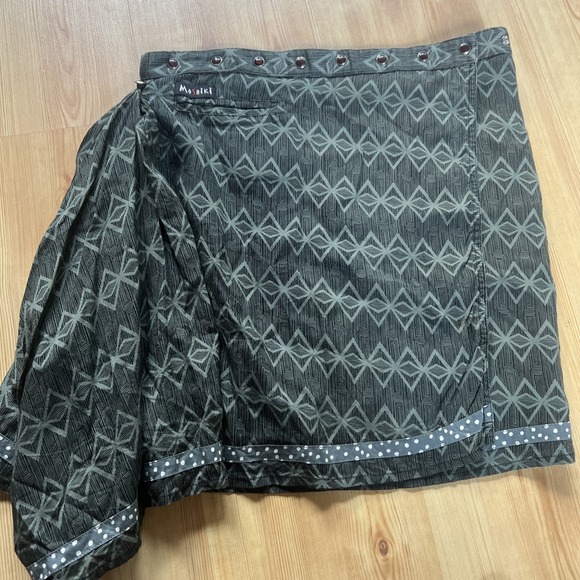 Moshiki Hot cookie Reversible Adjustable Mini Wrap Skirt‎ Medium - Picture 1 of 12
